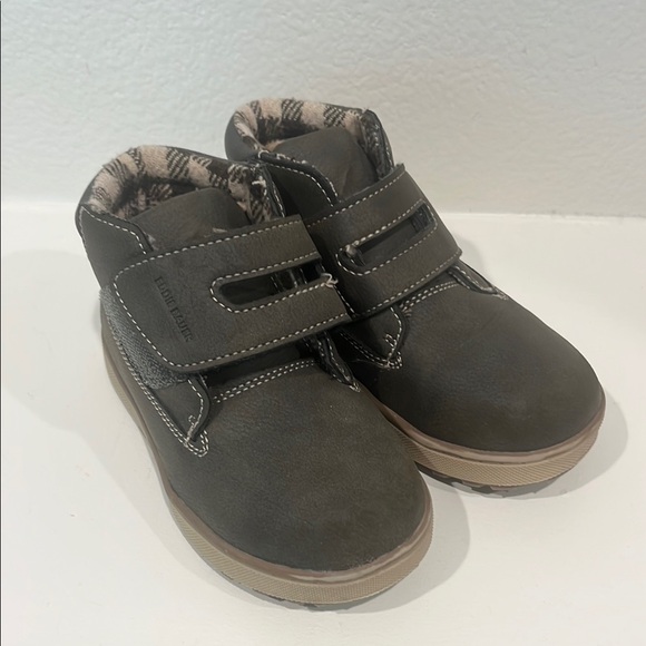 Eddie Bauer Brown Leather Boots with Velcro Closure - Picture 1 of 5